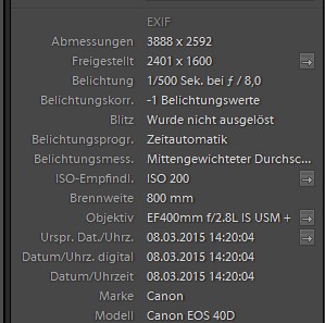 Exif-Daten