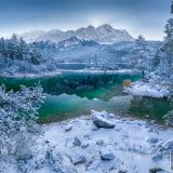 der erste Schnee am Eibsee