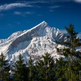 der erste Schnee auf den Bergen